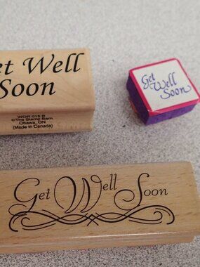 Get Well Stamper Set of 3